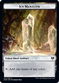 Icy Manalith Token — Kaldheim