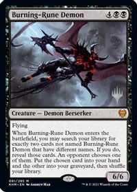 Burning-Rune Demon — Promo Pack: Kaldheim