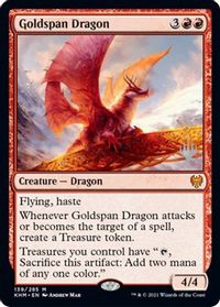 Goldspan Dragon — Promo Pack: Kaldheim