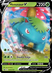 Venusaur V - SWSH100 — SWSH: Sword & Shield Promo Cards