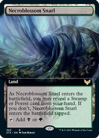 Necroblossom Snarl (Extended Art) — Strixhaven: School of Mages