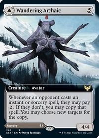 Wandering Archaic (Extended Art) — Strixhaven: School of Mages