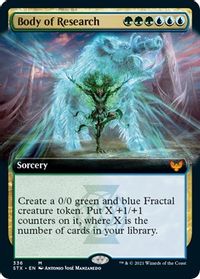 Body of Research (Extended Art) — Strixhaven: School of Mages