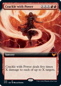 Crackle with Power (Extended Art) — Strixhaven: School of Mages