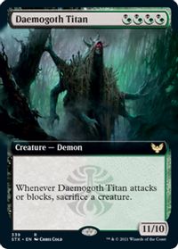 Daemogoth Titan (Extended Art) — Strixhaven: School of Mages