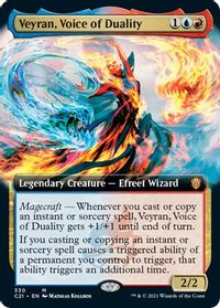 Veyran, Voice of Duality (Extended Art) — Commander 2021