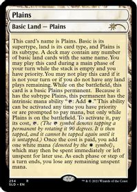 Plains (254) (Full-Text Lands) — Secret Lair Drop Series