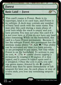 Forest (258) (Full-Text Lands) — Secret Lair Drop Series