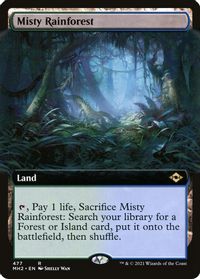 Misty Rainforest (Extended Art) — Modern Horizons 2