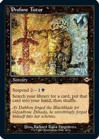 Profane Tutor (Retro Frame) (Foil Etched) — Modern Horizons 2