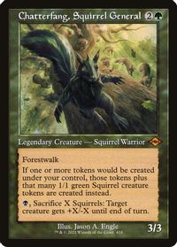 Chatterfang, Squirrel General (Retro Frame) — Modern Horizons 2