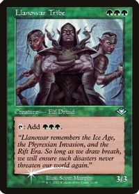 Llanowar Tribe (Retro Frame) — Modern Horizons