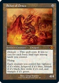 Scion of Draco (Retro Frame) (Foil Etched) — Modern Horizons 2