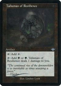 Talisman of Resilience (Retro Frame) (Foil Etched) — Modern Horizons