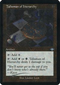 Talisman of Hierarchy (Retro Frame) (Foil Etched) — Modern Horizons