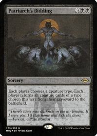 Patriarch's Bidding (Foil Etched) — Modern Horizons 2