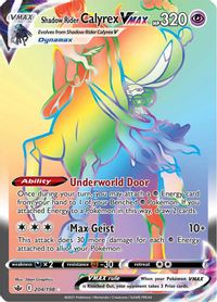 Shadow Rider Calyrex VMAX (Secret) — SWSH06: Chilling Reign