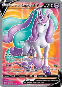 Galarian Rapidash V (Full Art) — SWSH06: Chilling Reign
