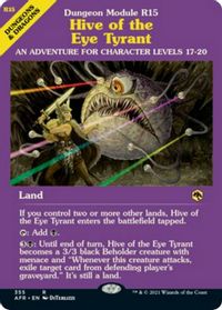 Hive of the Eye Tyrant (Dungeon Module) — Adventures in the Forgotten Realms