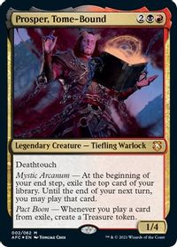 Prosper, Tome-Bound (Display Commander) - Thick Stock — Commander: Adventures in the Forgotten Realms