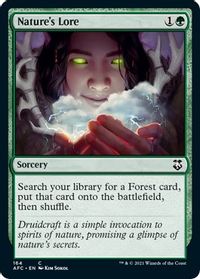 Nature's Lore — Commander: Adventures in the Forgotten Realms
