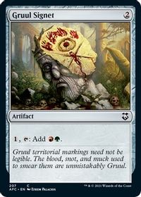 Gruul Signet — Commander: Adventures in the Forgotten Realms