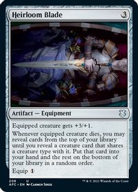 Heirloom Blade — Commander: Adventures in the Forgotten Realms