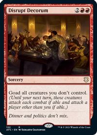 Disrupt Decorum — Commander: Adventures in the Forgotten Realms
