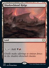 Shadowblood Ridge — Commander: Adventures in the Forgotten Realms