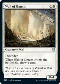 Wall of Omens — Commander: Adventures in the Forgotten Realms