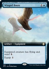 Winged Boots (Extended Art) — Commander: Adventures in the Forgotten Realms