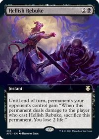 Hellish Rebuke (Extended Art) — Commander: Adventures in the Forgotten Realms