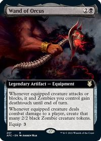 Wand of Orcus (Extended Art) — Commander: Adventures in the Forgotten Realms
