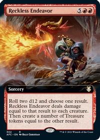 Reckless Endeavor (Extended Art) — Commander: Adventures in the Forgotten Realms