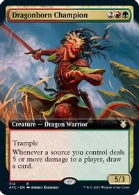 Dragonborn Champion (Extended Art) — Commander: Adventures in the Forgotten Realms