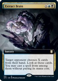 Extract Brain (Extended Art) — Commander: Adventures in the Forgotten Realms