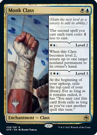 Monk Class — Promo Pack: Adventures in the Forgotten Realms