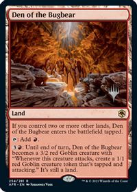Den of the Bugbear — Promo Pack: Adventures in the Forgotten Realms