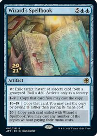 Wizard's Spellbook — Prerelease Cards