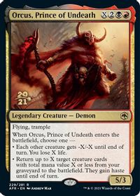 Orcus, Prince of Undeath — Prerelease Cards