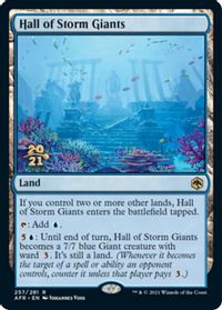 Hall of Storm Giants — Prerelease Cards