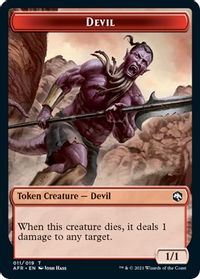 Devil // Emblem - Ellywick Tumblestrum Double-Sided Token — Adventures in the Forgotten Realms