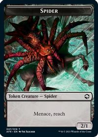 Spider // Emblem - Ellywick Tumblestrum Double-Sided Token — Adventures in the Forgotten Realms
