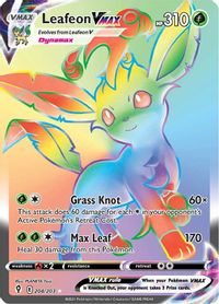 Leafeon VMAX (Secret) — SWSH07: Evolving Skies