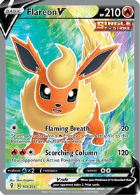 Flareon V (Full Art) — SWSH07: Evolving Skies