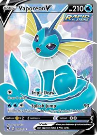 Vaporeon V (Full Art) — SWSH07: Evolving Skies