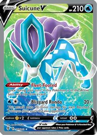 Suicune V (Full Art) — SWSH07: Evolving Skies