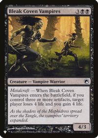 Bleak Coven Vampires — The List Reprints