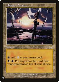 Unholy Grotto — The List Reprints