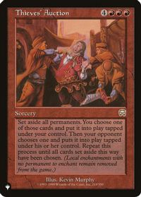 Thieves' Auction — The List Reprints